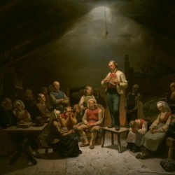 Preaching to a group of people